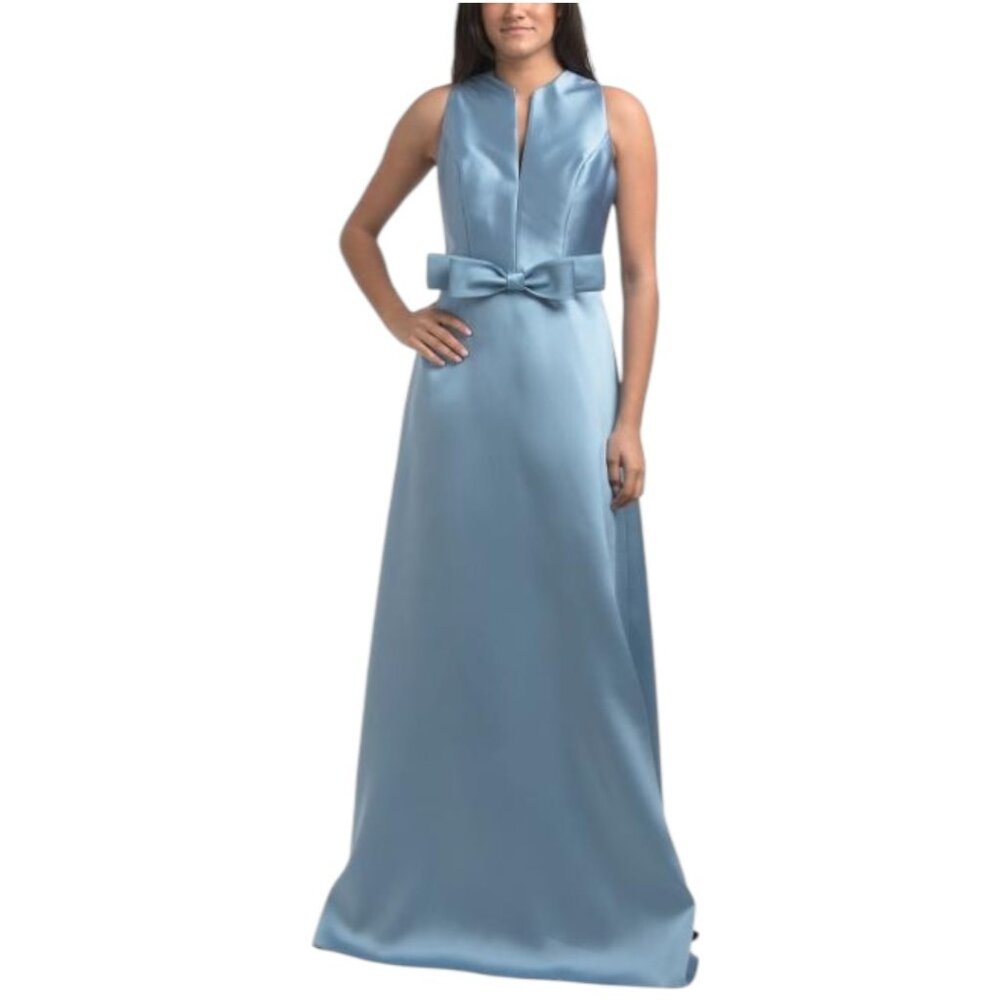 RENE BY RENE RUIZ Sleeveless Mikado Gown With Bow